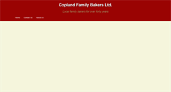 Desktop Screenshot of coplandfamilybakers.co.uk